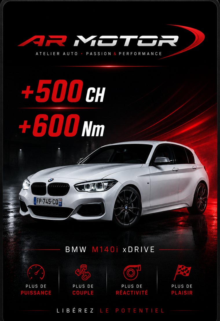 Reprogrammation BMW M140i xDrive : +500 ch / +600 Nm